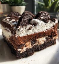oreo layered dessert oreo delight with chocolate pudding
