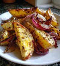 oven fried potatoes onions
