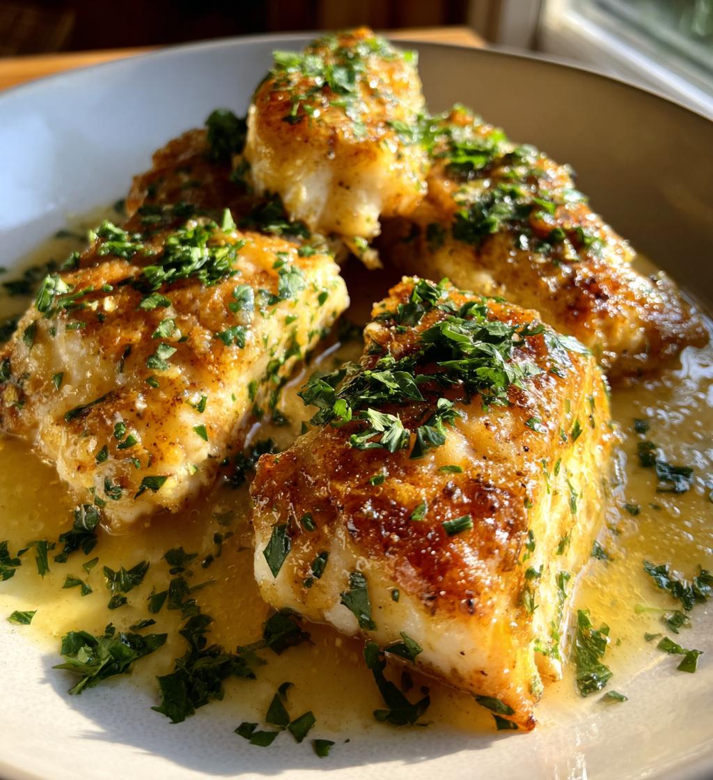 pan fried cod with lemon butter sauce