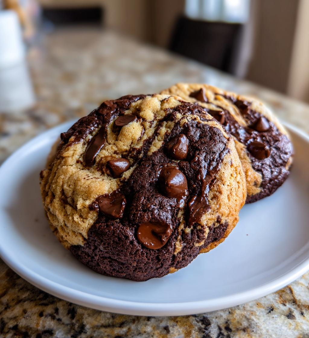 peanut butter brownie swirl cookies