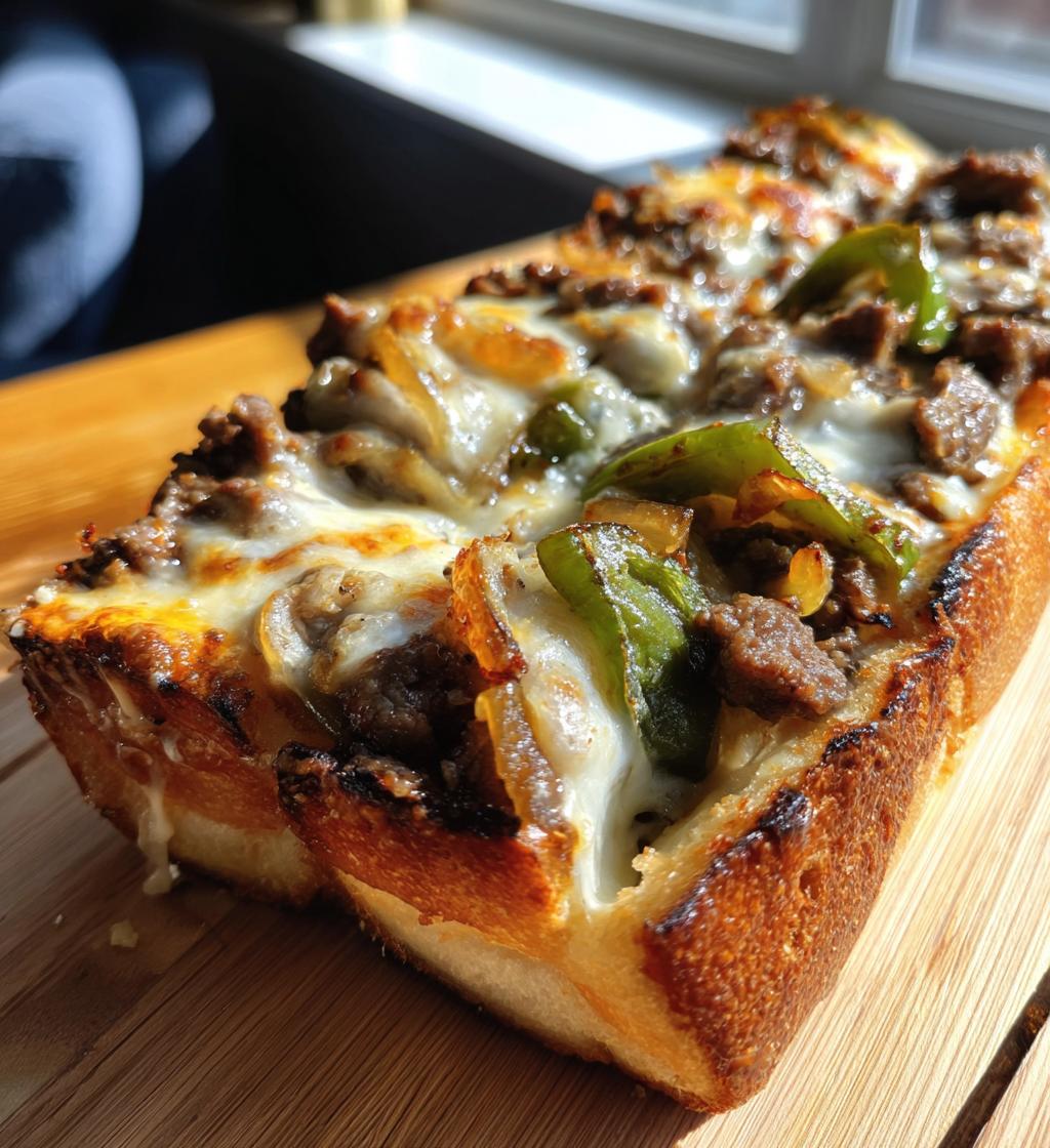 philly cheesesteak cheesy bread