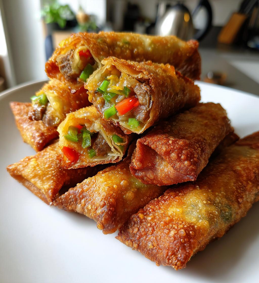 philly cheesesteak egg roll recipe