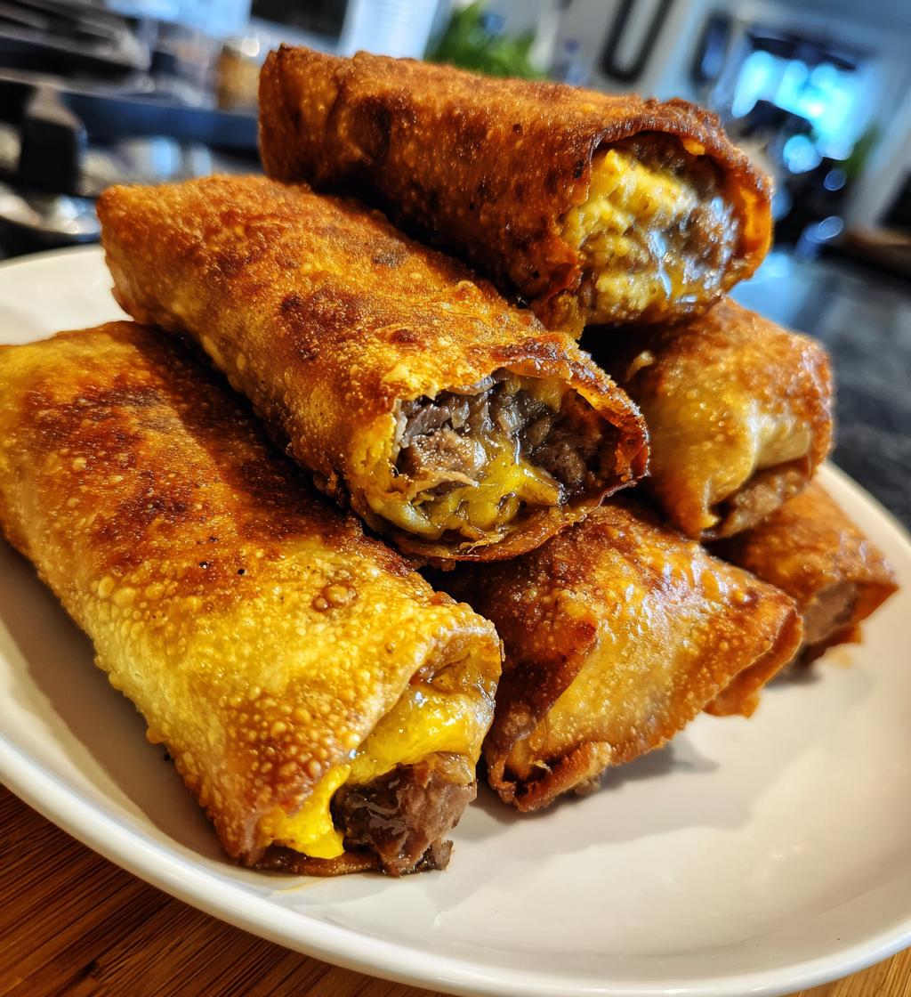 philly cheesesteak egg rolls