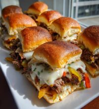 philly cheesesteak sliders