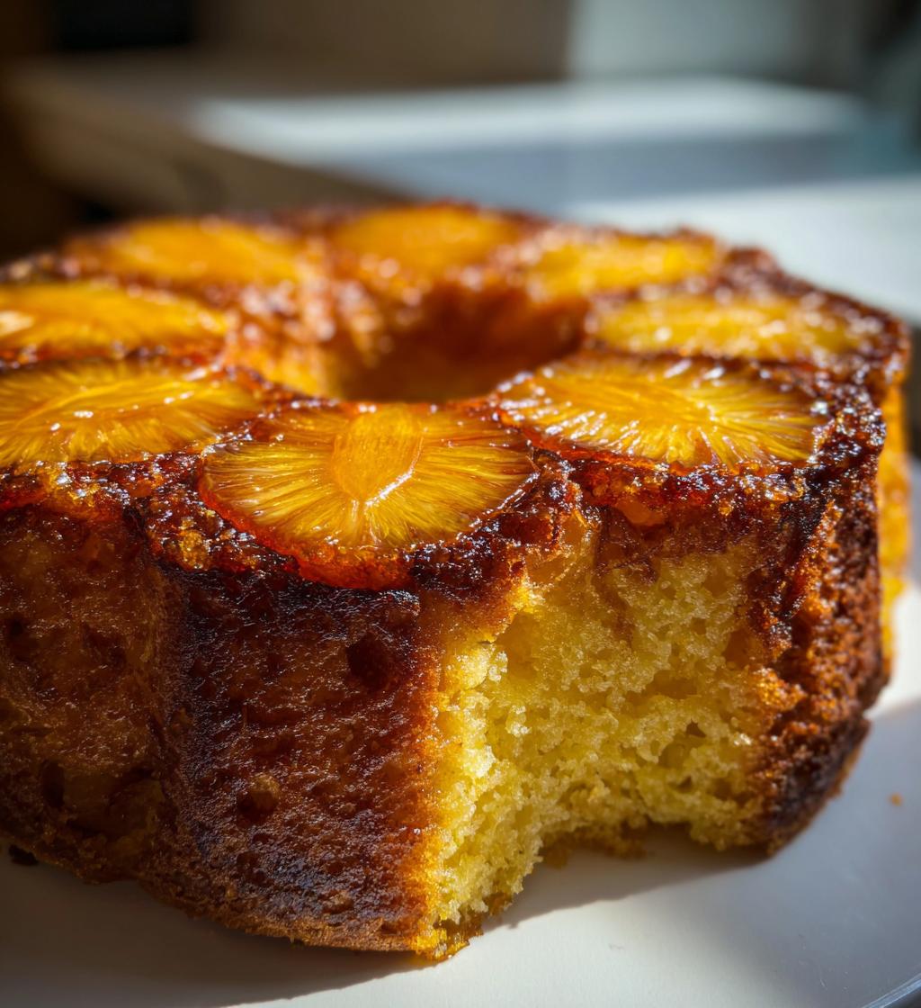 pineapple upside down bundt cake