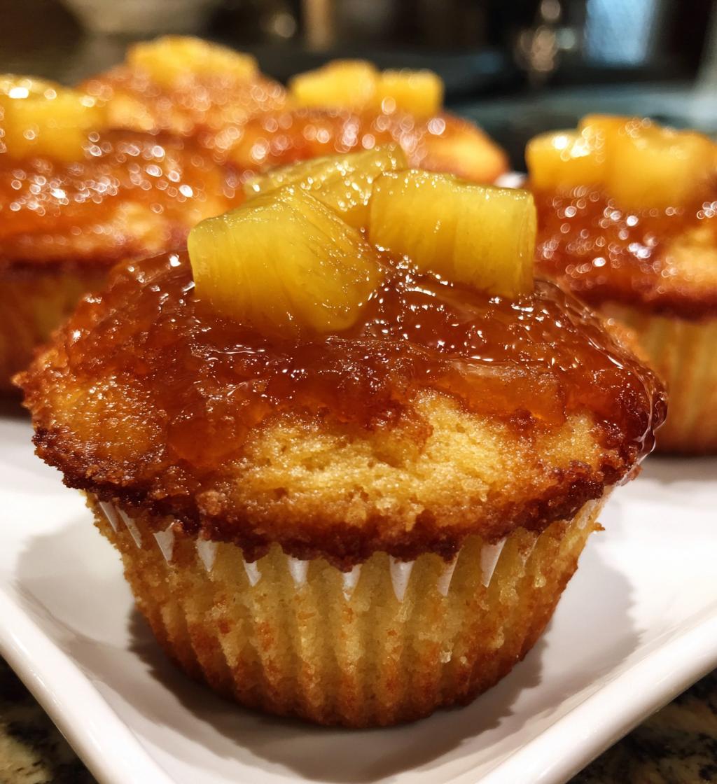 pineapple upside down cupcakes