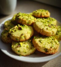 pistachio shortbread cookies