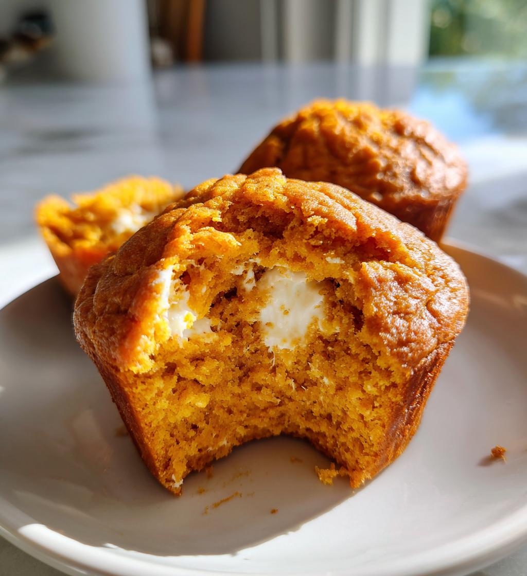 pumpkin cream cheese muffins - detail 1