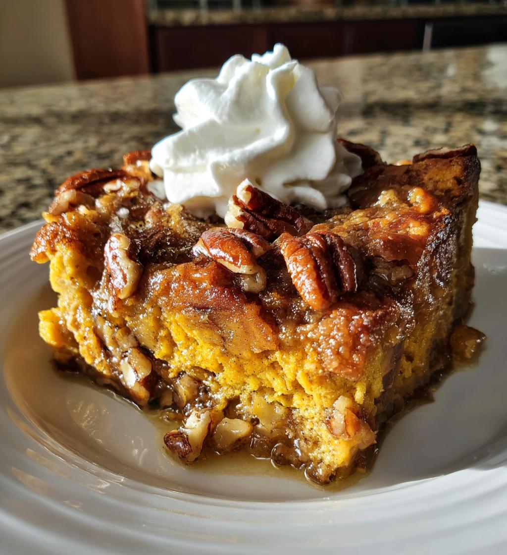 pumpkin pecan bread pudding