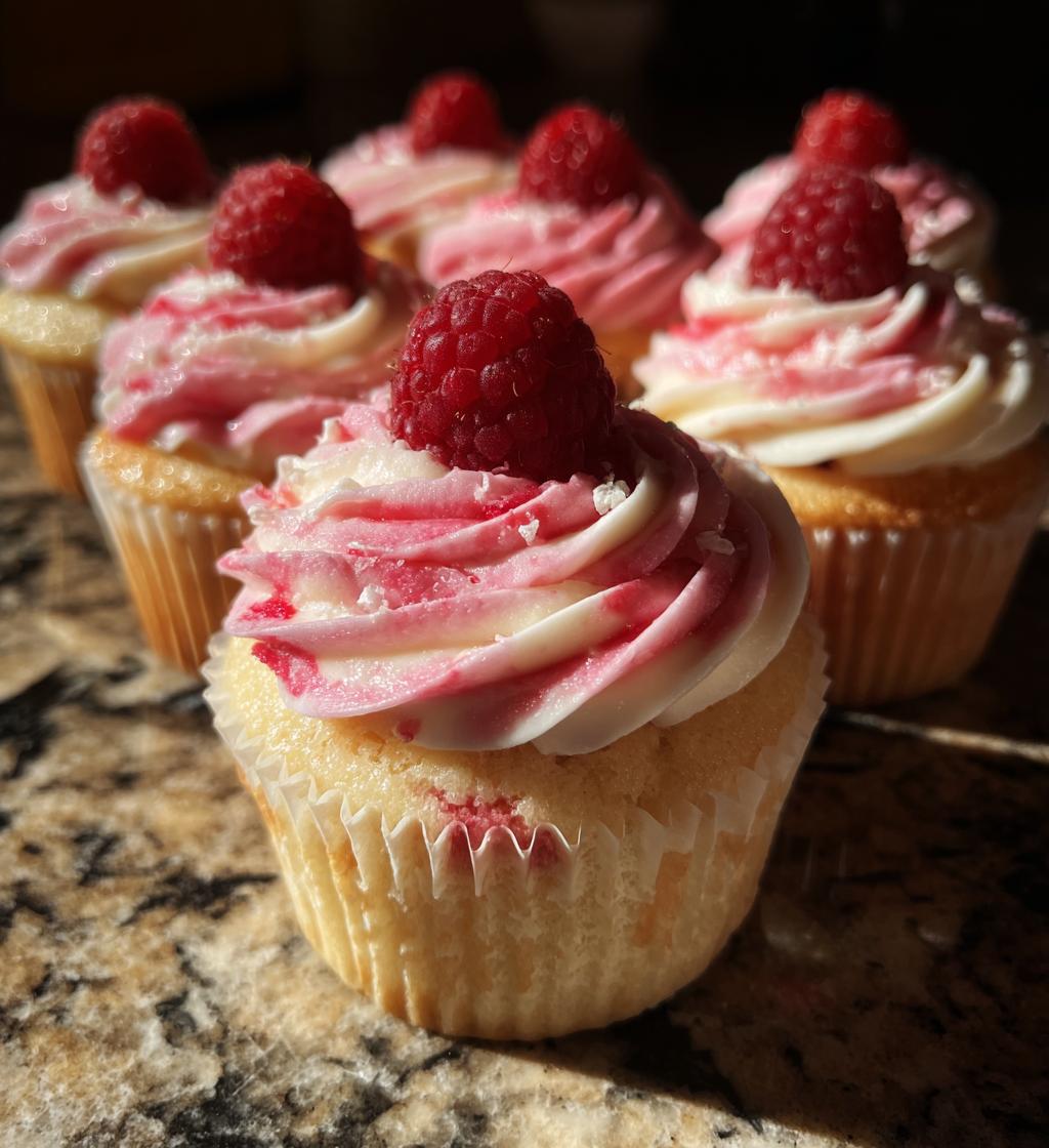 raspberry swirl cupcakes