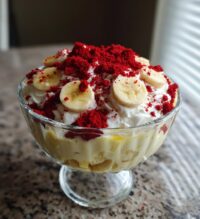 red velvet banana pudding