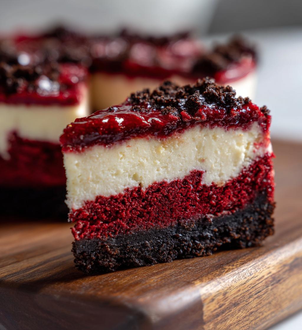 red velvet cheesecake