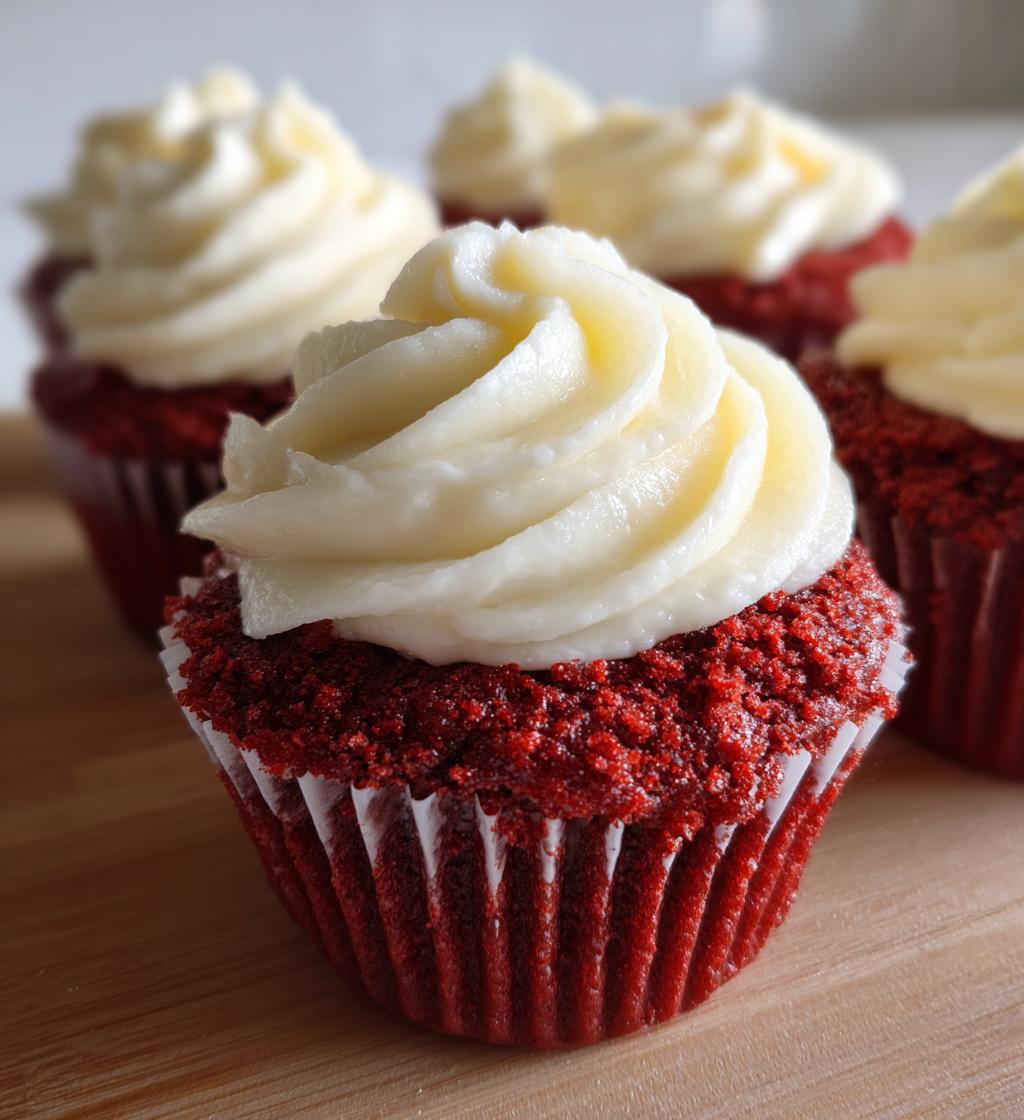 red velvet muffins - detail 1