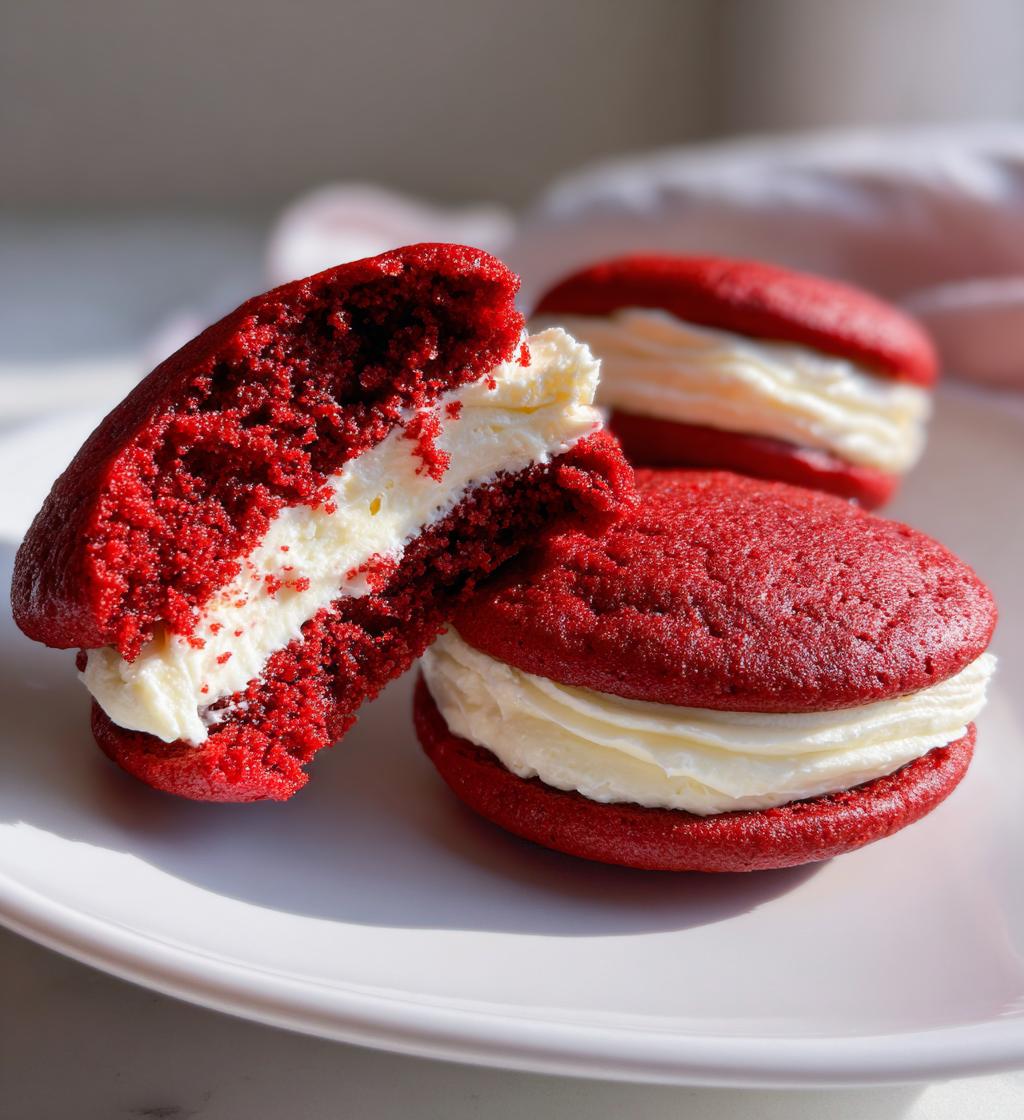 red velvet whoopie pies