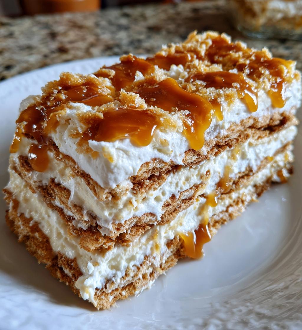 ritz cracker salted caramel icebox cake recipe