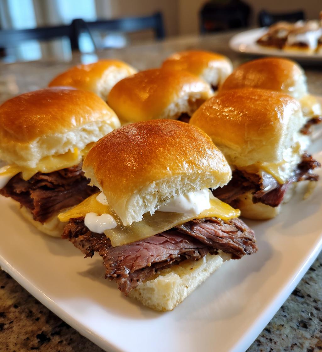 roast beef sliders