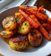 roast potatoes and carrots