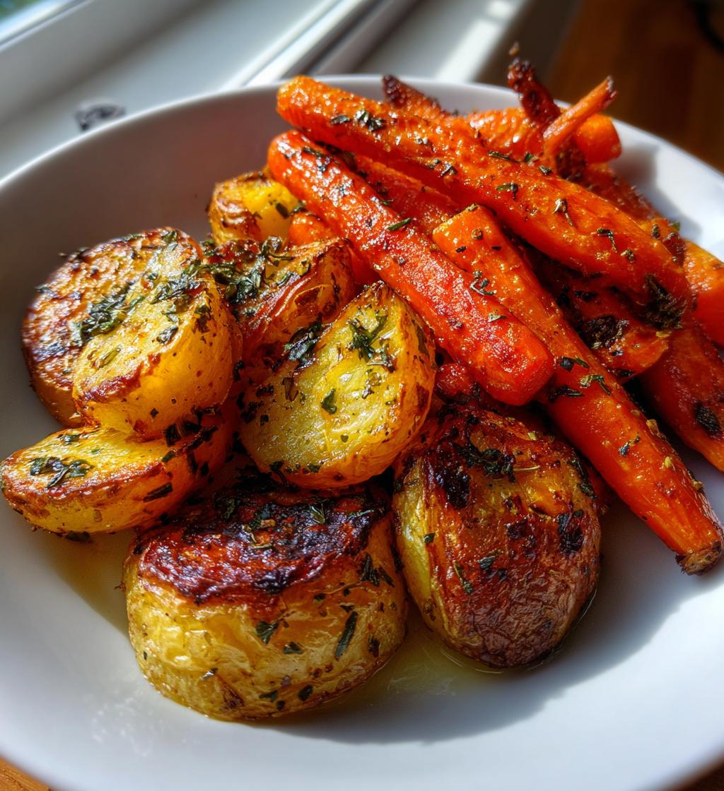 roast potatoes and carrots