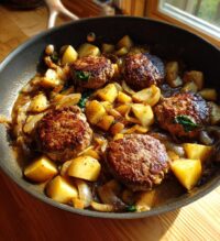 salisbury steak and potato skillet