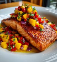 salmon with mango salsa