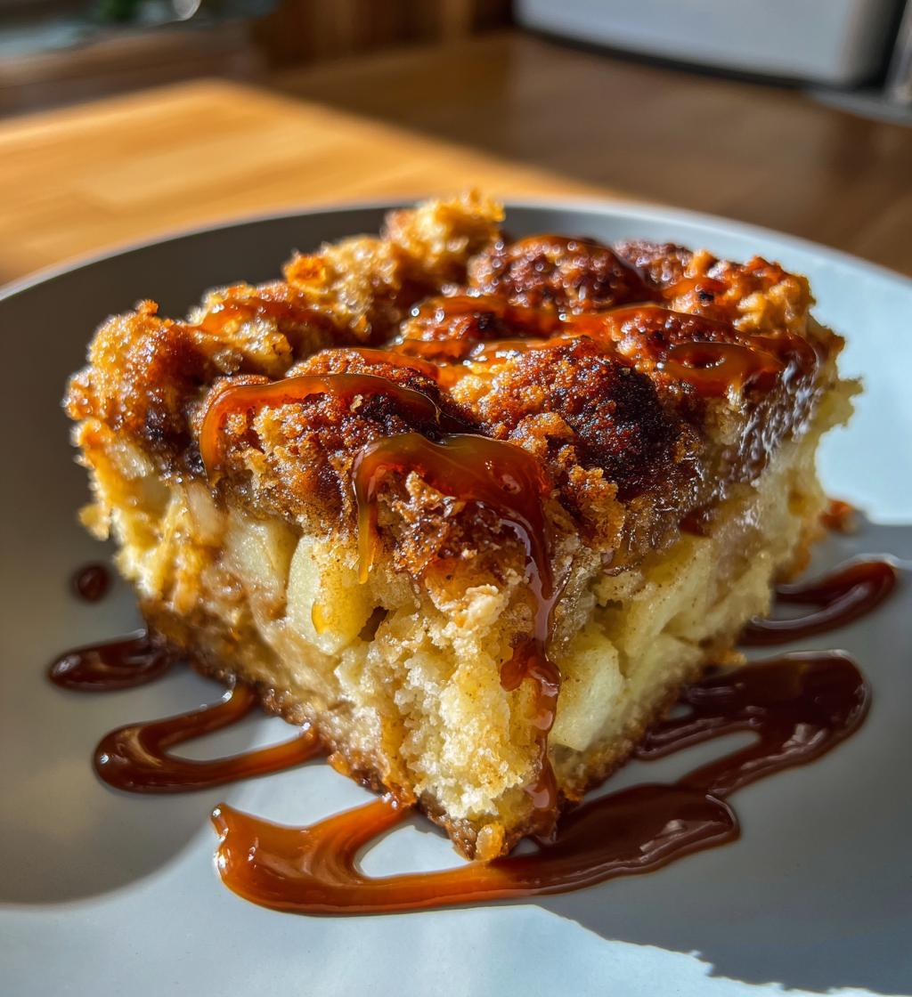 salted caramel apple crumble bars - detail 1