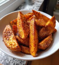 seasoned baked potato wedges