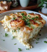 shrimp alfredo bake recipe
