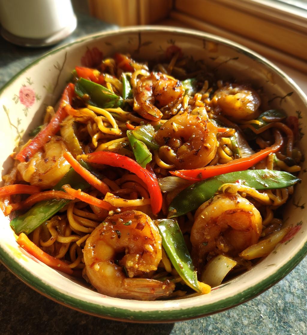 shrimp lo mein
