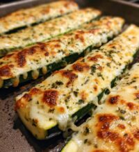 simple baked zucchini and cheese