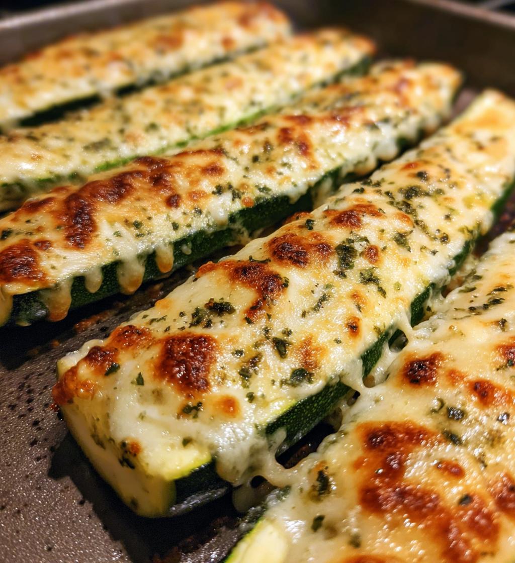 simple baked zucchini and cheese