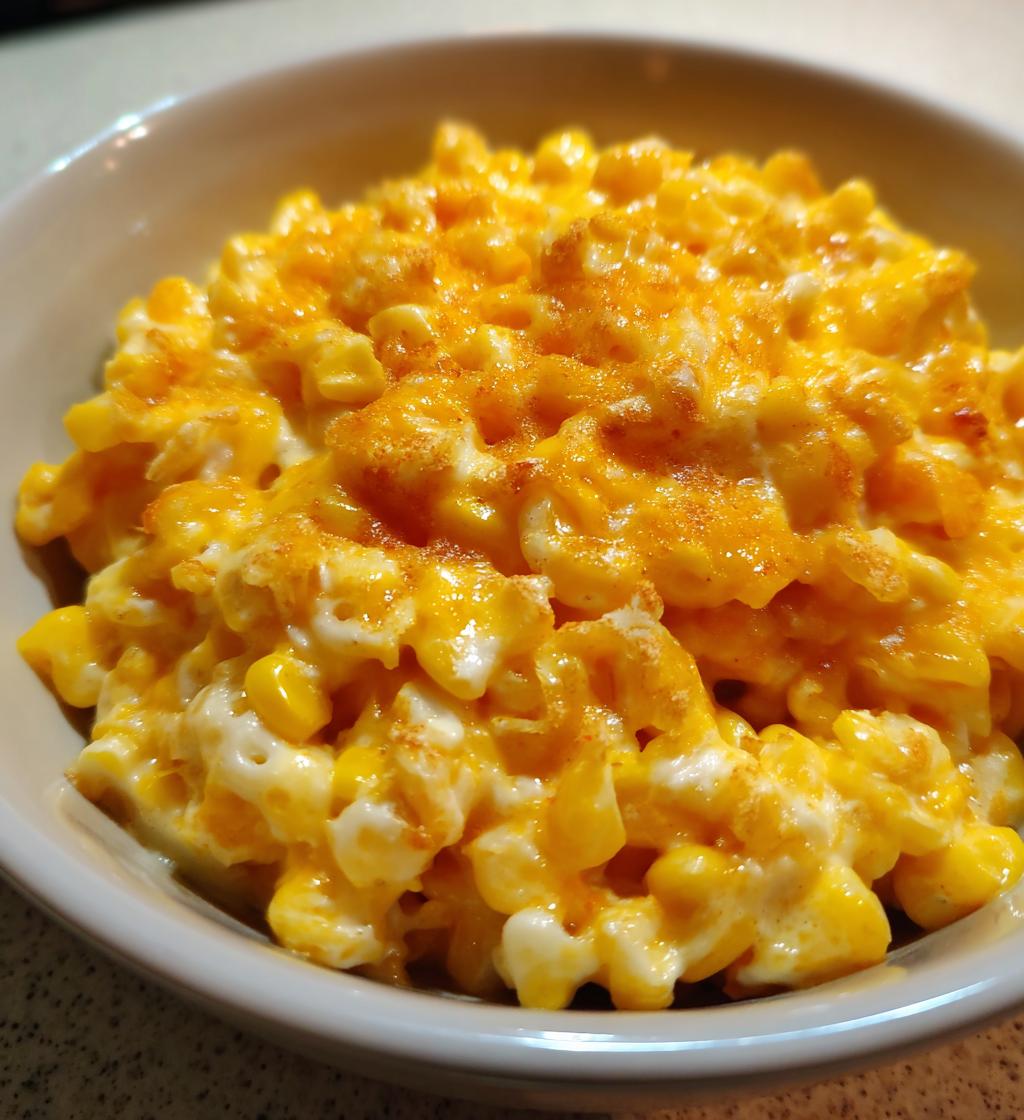 slow cooker cheddar corn