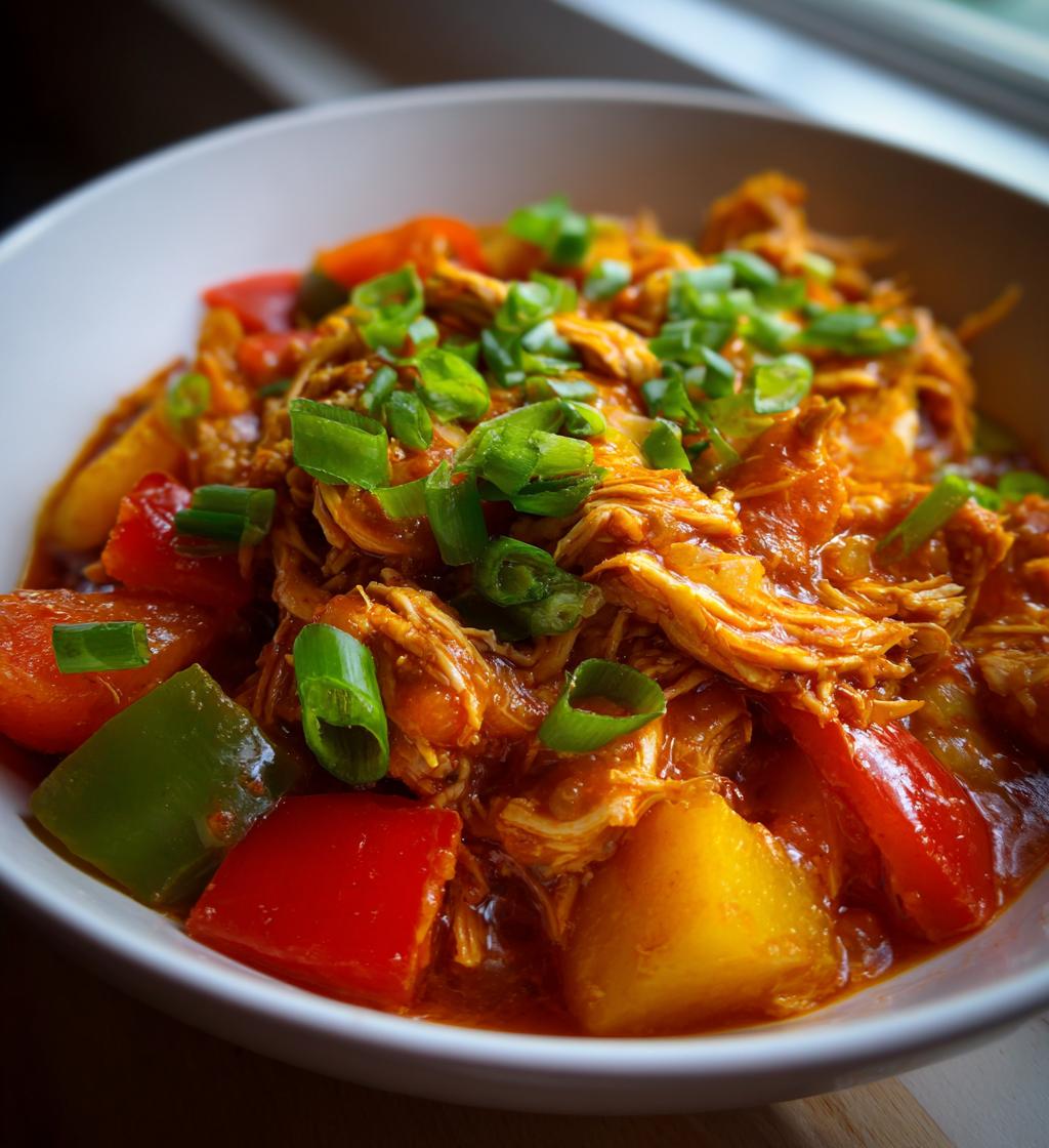 slow cooker hawaiian chicken - detail 1