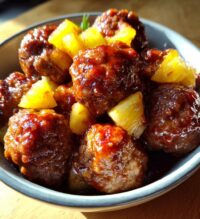 slow cooker pineapple barbecue meatballs a sweet and savory delight