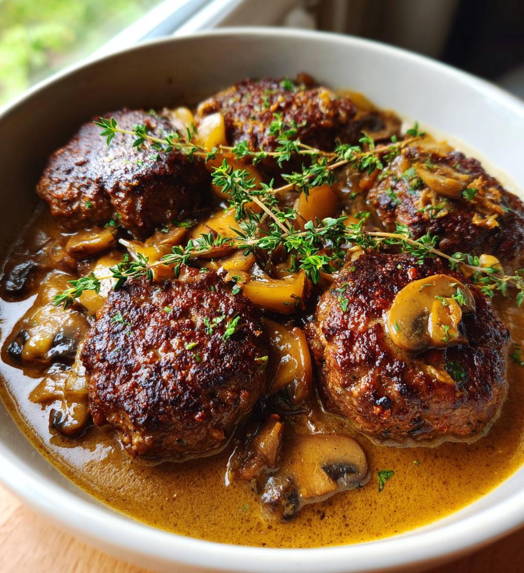 slow cooker salisbury steak recipe