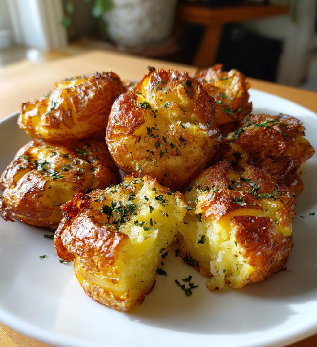 smashed potatoes