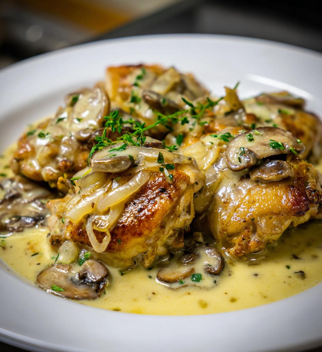 smothered chicken - detail 1