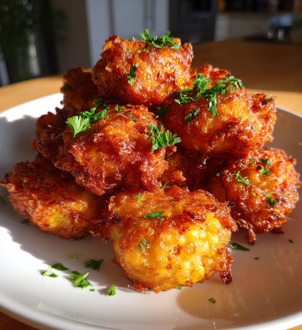 southern fried corn fritters - detail 1