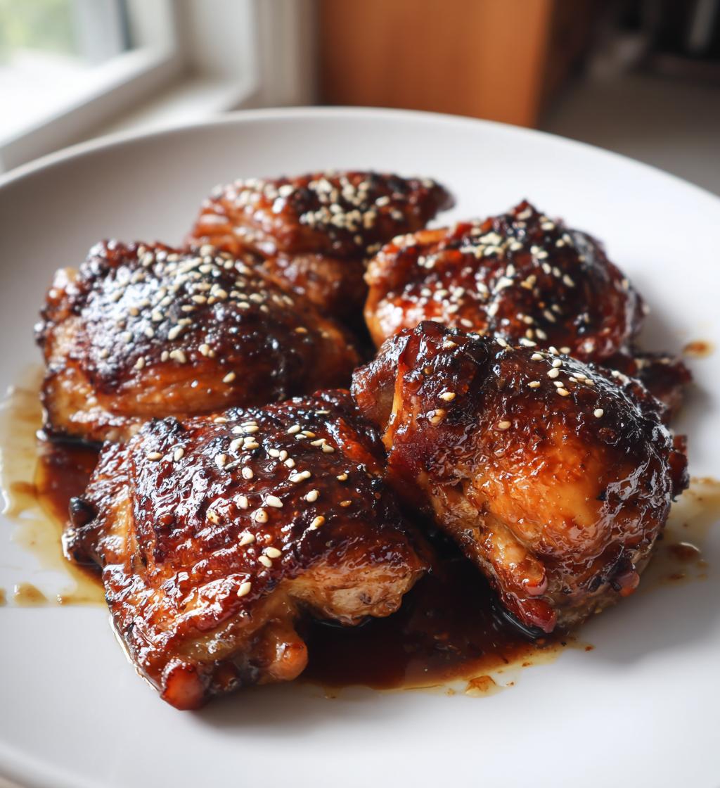 soy garlic chicken thighs