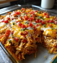 spicy southern cheesy chicken spaghetti casserole