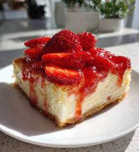 strawberry cheesecake bars