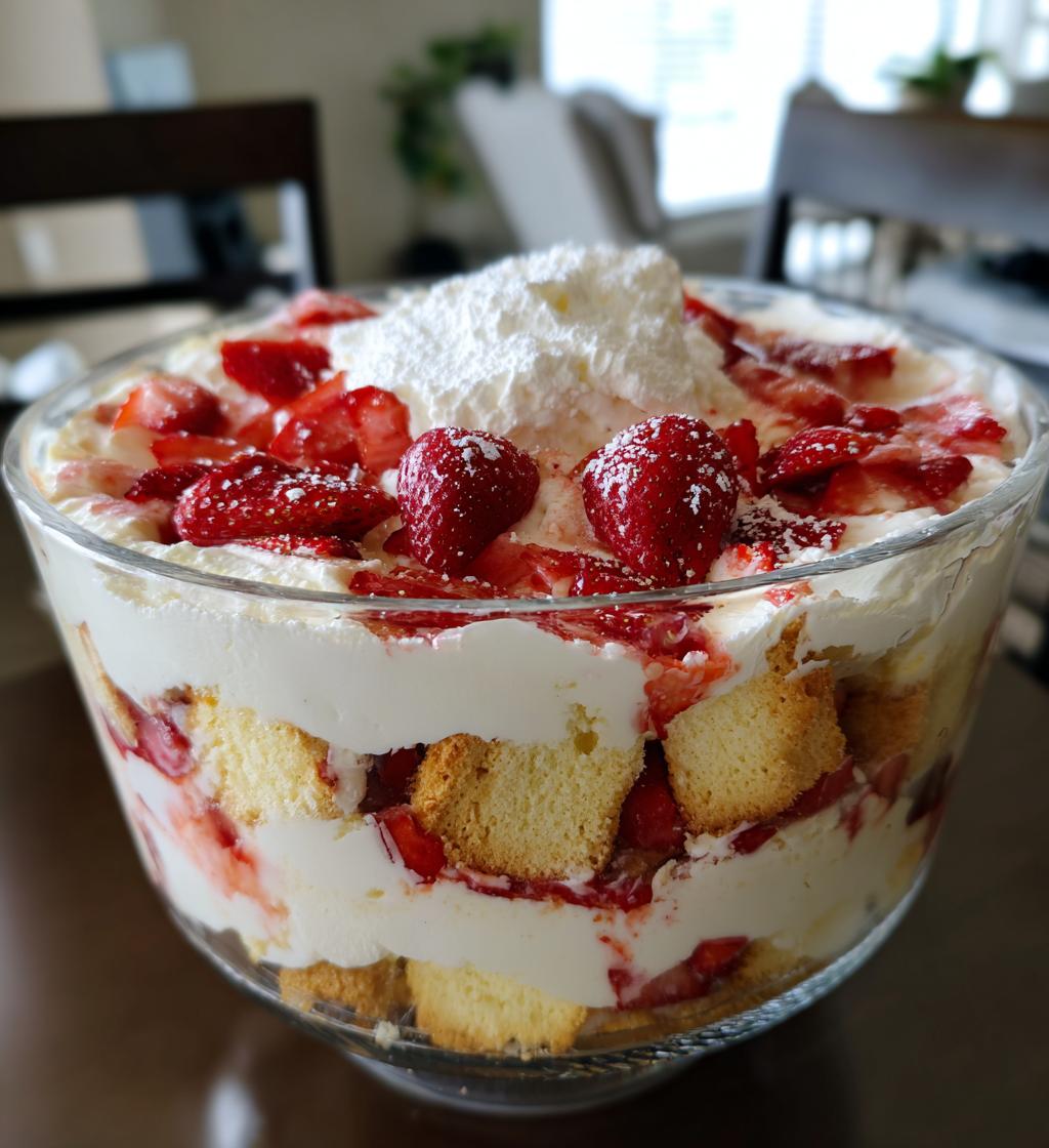 strawberry cheesecake trifle