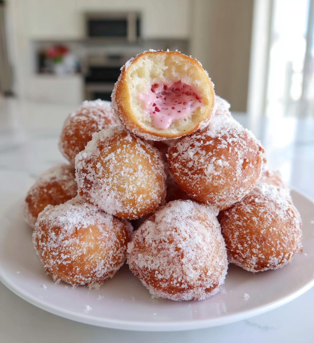 strawberry donut hole recipe - detail 1