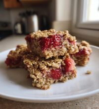strawberry oatmeal bars