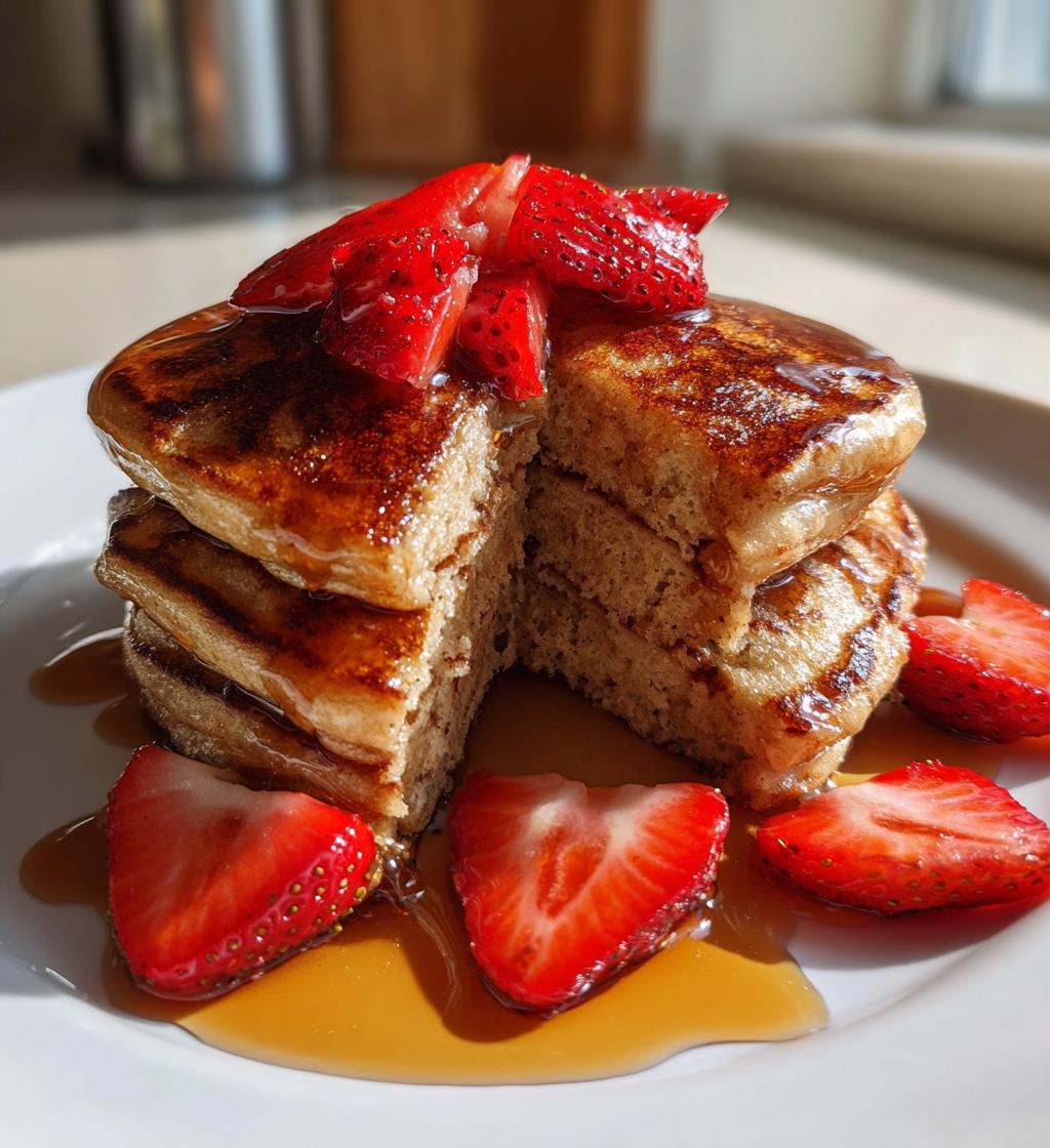 strawberry pancakes - detail 1