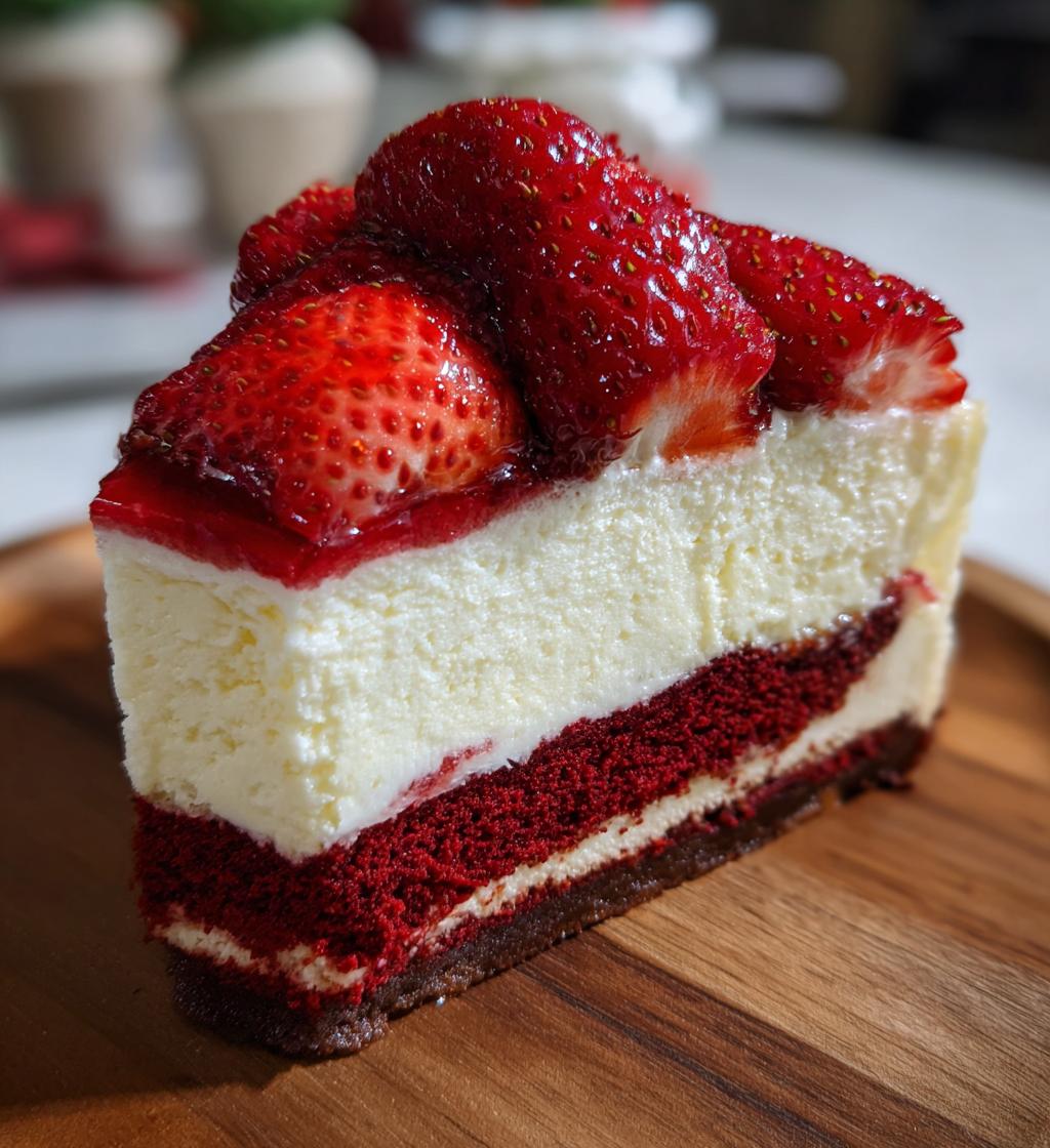 strawberry red velvet cheesecake recipe