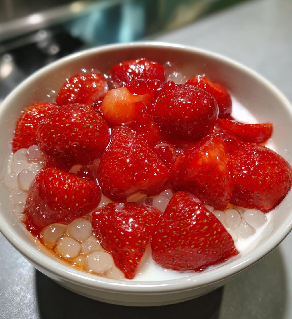 strawberry sago dessert