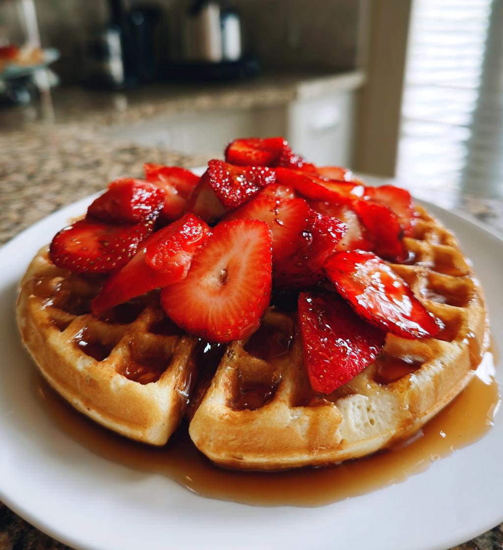 strawberry waffles recipe - detail 1
