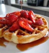 strawberry waffles recipe