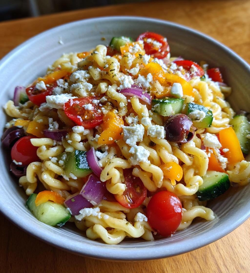 summer vegetable pasta salad
