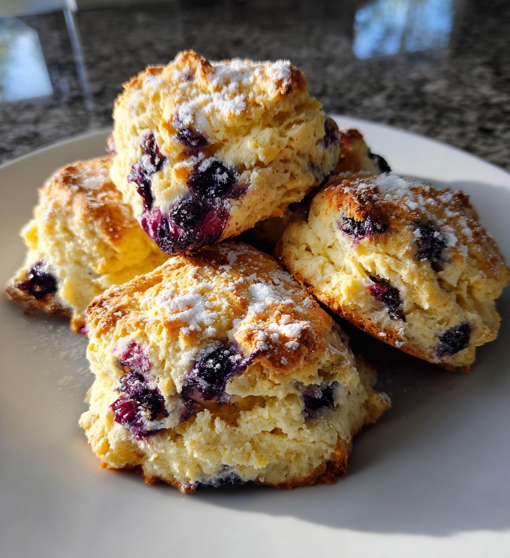 sweet blueberry biscuits - detail 1